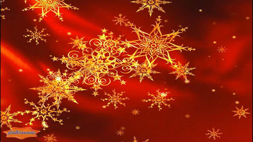 Gold Star Christmas Snowflakes