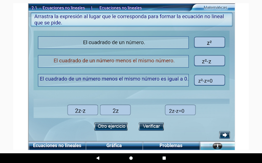 Ecuaciones no lineales Tercero Secundaria