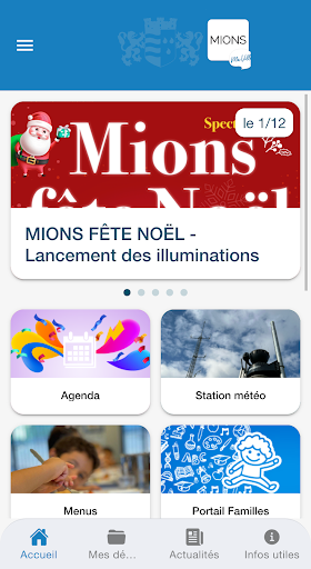 Android application MIONS MA VILLE screenshort