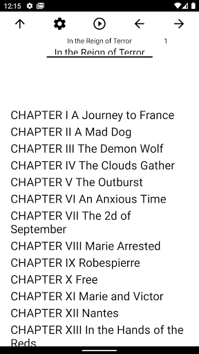 Android application Book, In the Reign of Terror screenshort