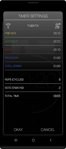 Tabata Lite - Interval Timer Screen 3