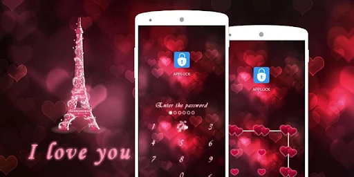 AppLock Theme I Love You