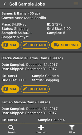 eSample Grid Screen 3