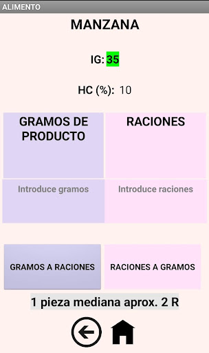 Gluco Raciones Screen 2