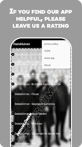 Dedubluman - Turkish songs Screen 2
