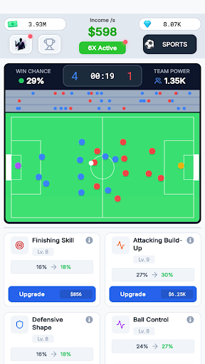 스포츠 스타 - 팀 매니저 방치형 스크린샷 2