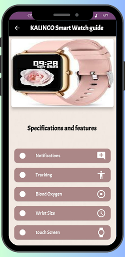 Android application Kalinco Smart Watch Guide screenshort