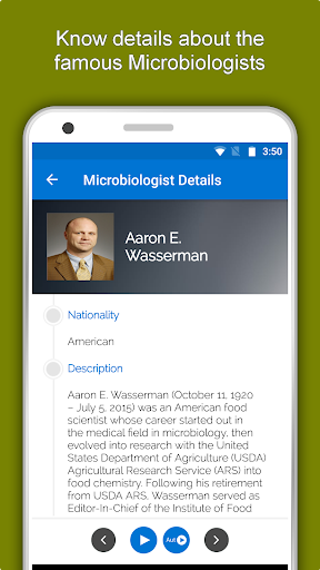 Screenshot of Microbiology Dictionary App