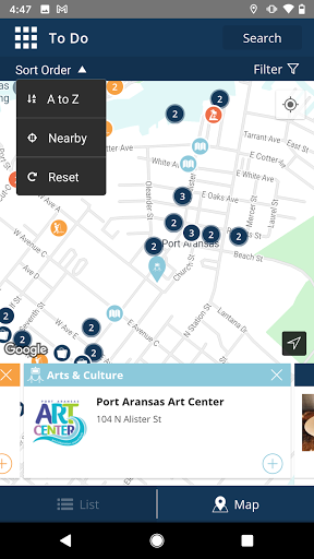 Screenshot of Visit Port Aransas