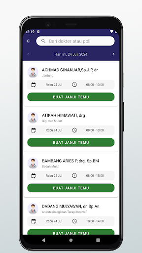 RAOS (Reservasi RSUD Sayang) Screen 3
