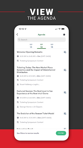 Sports Business Journal Events Screen 3