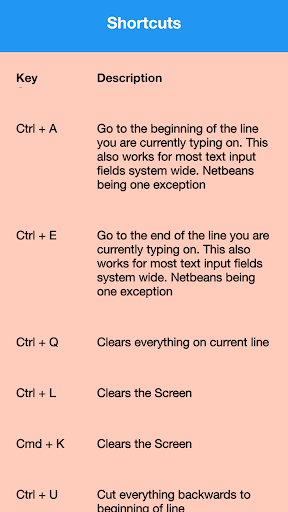 MAC Terminal Commands Lists Screen 2