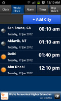 screenshot of World Clock