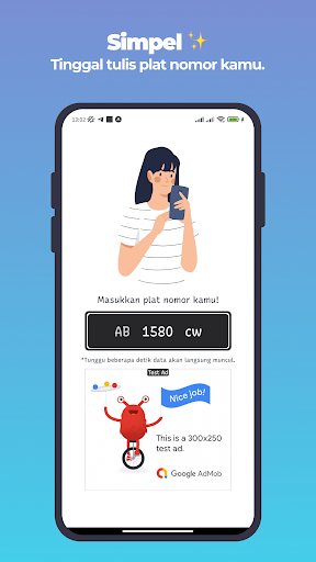 Android application Cek Pajak Kendaraan Jogja screenshort