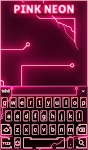 screenshot of Pink Neon Keyboard & Wallpaper