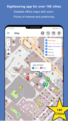 Android application Sightseeing Barcelona screenshort