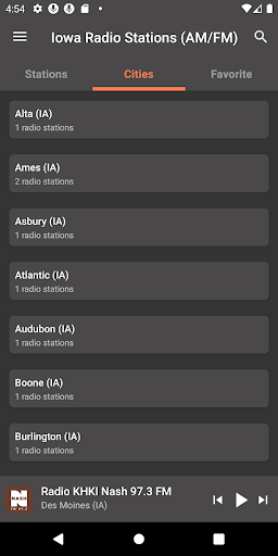 Iowa Radio Stations Screen 2