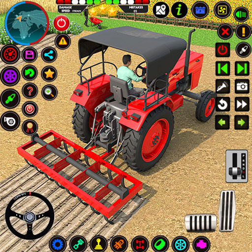 Tractor Game - Farm Drive Game logo