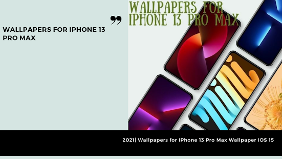 Wallpapers for iPhone 13 Pro Max Wallpaper iOS 15 2 APK screenshots 8