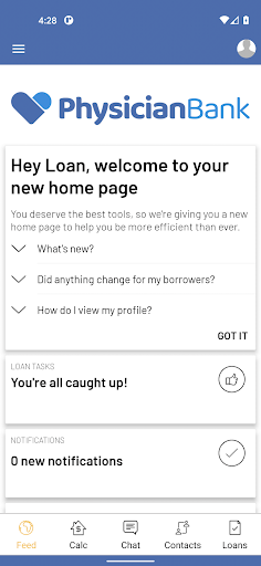 Android application Physician Bank: Mortgage screenshort