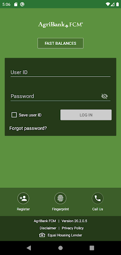 Android application Mobile FCM® Employee Banking screenshort