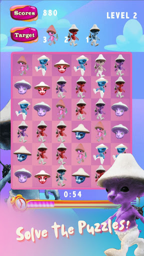 Smurf Cat Crush Game