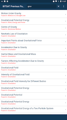 Screenshot of BITSAT Exam Previous Papers
