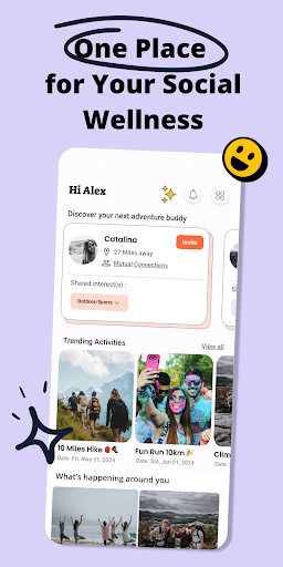 Android application OutWeGo: Adventure Buddies screenshort
