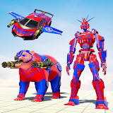 Flying Bear Robot Hero Game icon