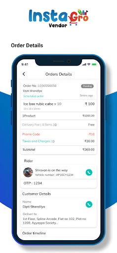 InstaGro Vendor Screen 3