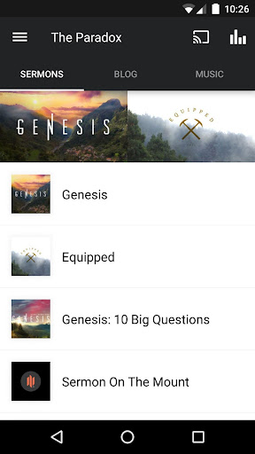 Android application The Paradox Church screenshort