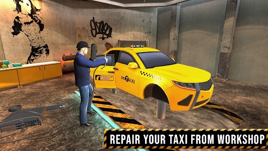 USA Taxi Car Driving: Car Game Screenshot