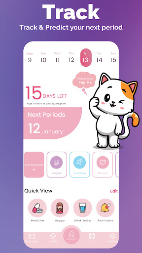 Periods Tracker | Menstrual Screenshot 1 - AppWisp.com