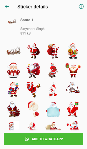 Android application Christmas Sticker for Whatsapp screenshort
