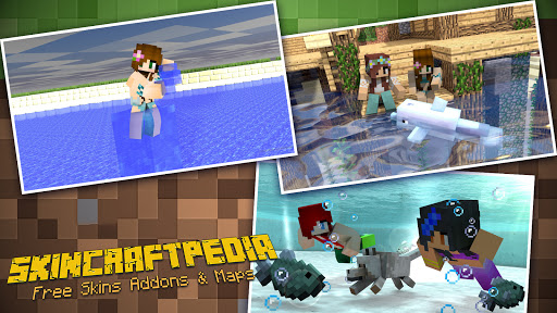 SkinsAddonMapShader Mermaid For MCPE 2021