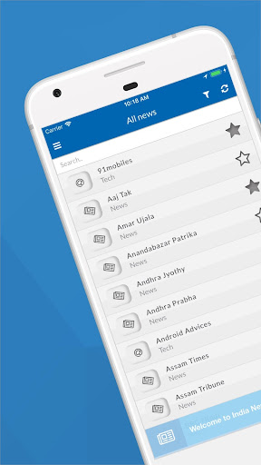 Android application India News screenshort