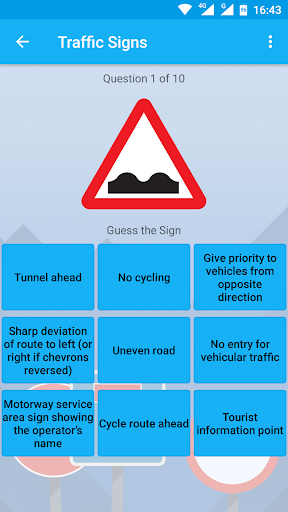 UK Traffic (Road) Signs Test a Screen 2