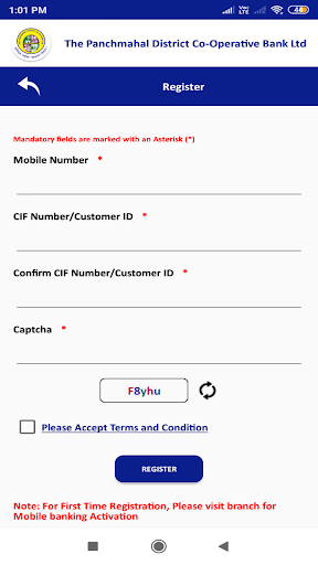 Panchmahal Mobile Banking Screen 2