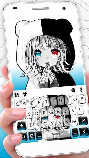 Android application Angel Devil Girl Keyboard Them screenshort