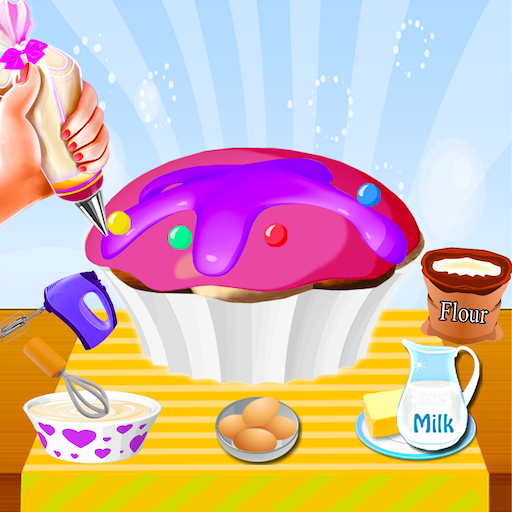 Kids Cupcakes Maker Bake Game logo