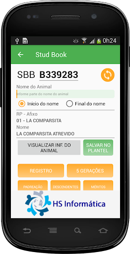 Android application HSCC - HS Cavalo Crioulo screenshort