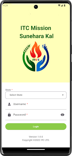 Android application Agriculture Data Collection screenshort