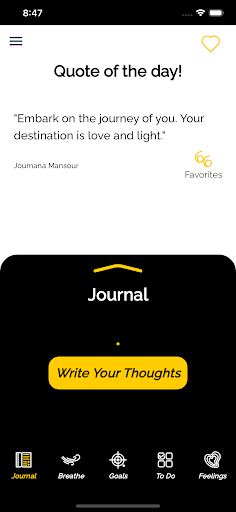 Android application Journal to JOY screenshort