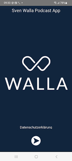 Android application Sven Walla Podcast App screenshort