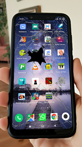 Android application Broken Screen Joke (Screen Pra screenshort