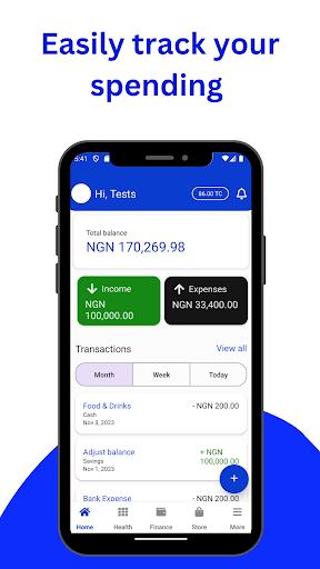 Android application Taonet: Money Budget & Health screenshort