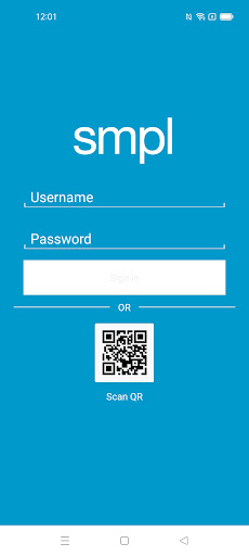 Android application smpl screenshort