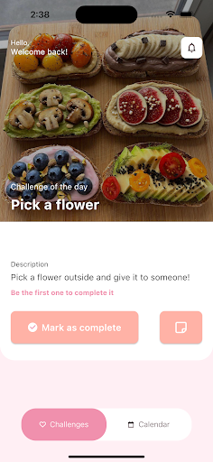 Android application Ignite Love screenshort