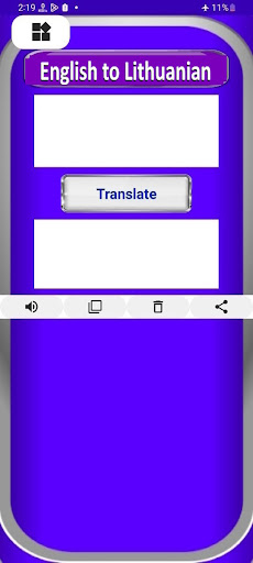 Android application English-Lithuanian Translator screenshort