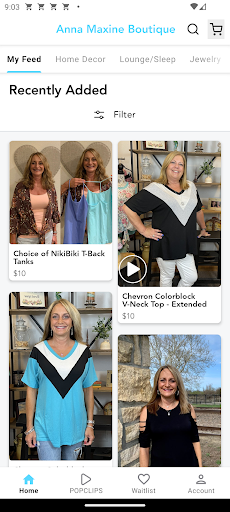 Screenshot of Anna Maxine Boutique